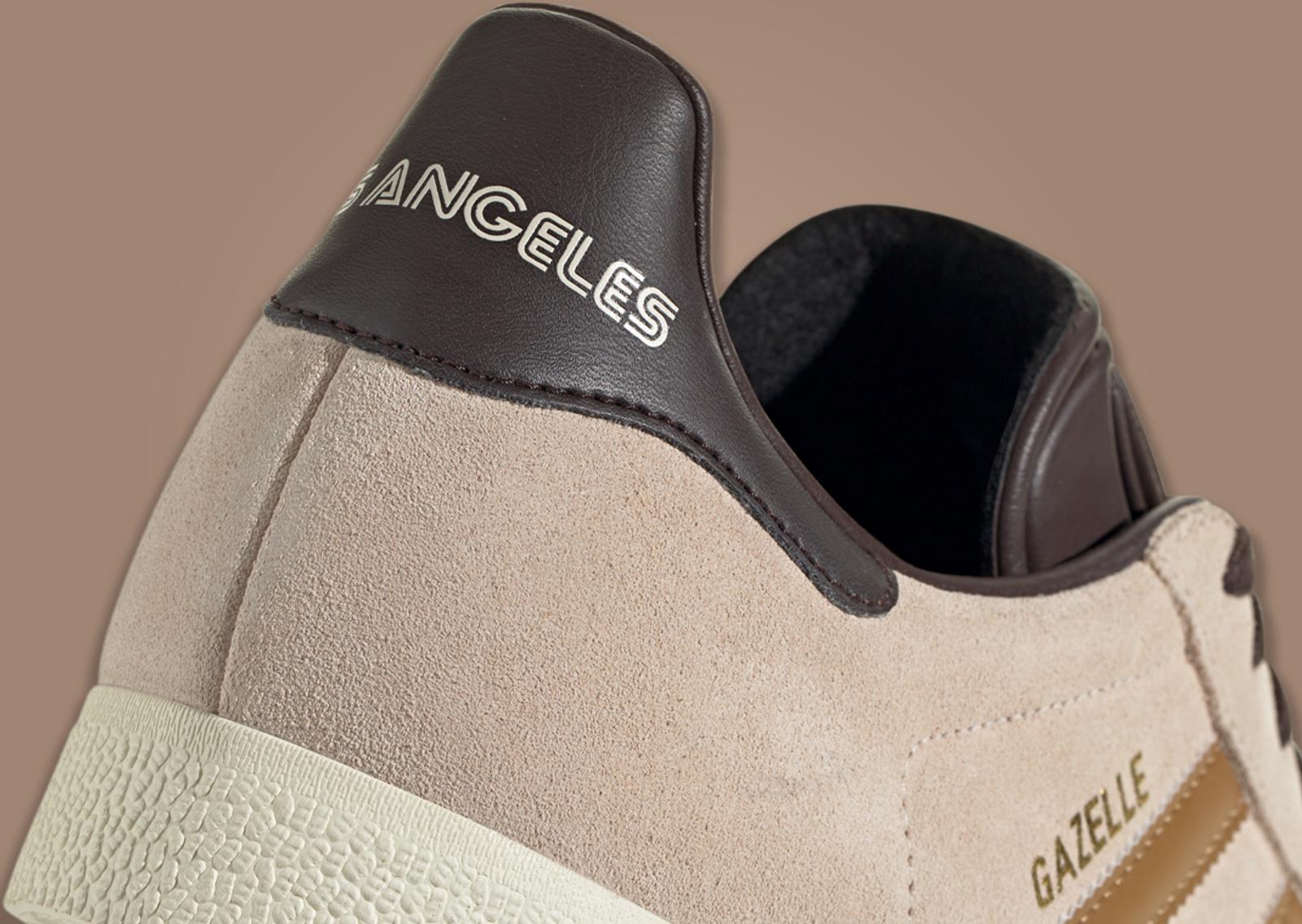 MLS x adidas Gazelle Los Angeles FC Heel Detail