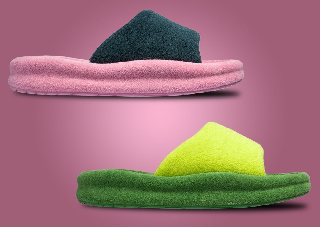 Justin Bieber's SKYLRK is Dropping Fuzzy Tennis Ball Green Slides