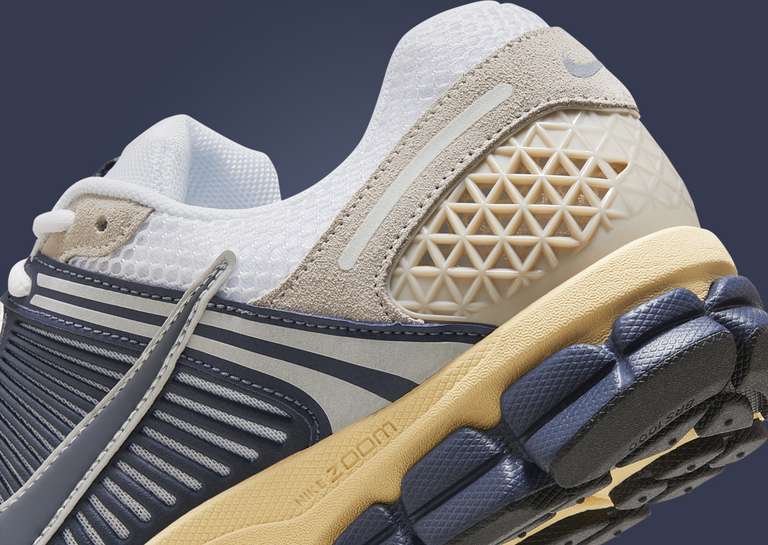 Nike Zoom Vomero 5 Thunder Blue Cream Heel Detail