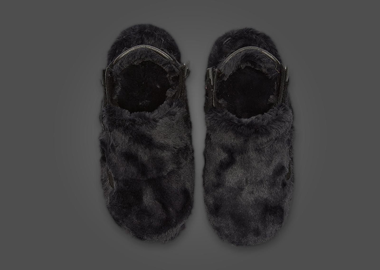 Nike Calm Mule Fur Black Top