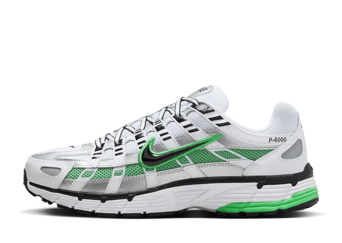 Nike P-6000 White Spring Green Lateral