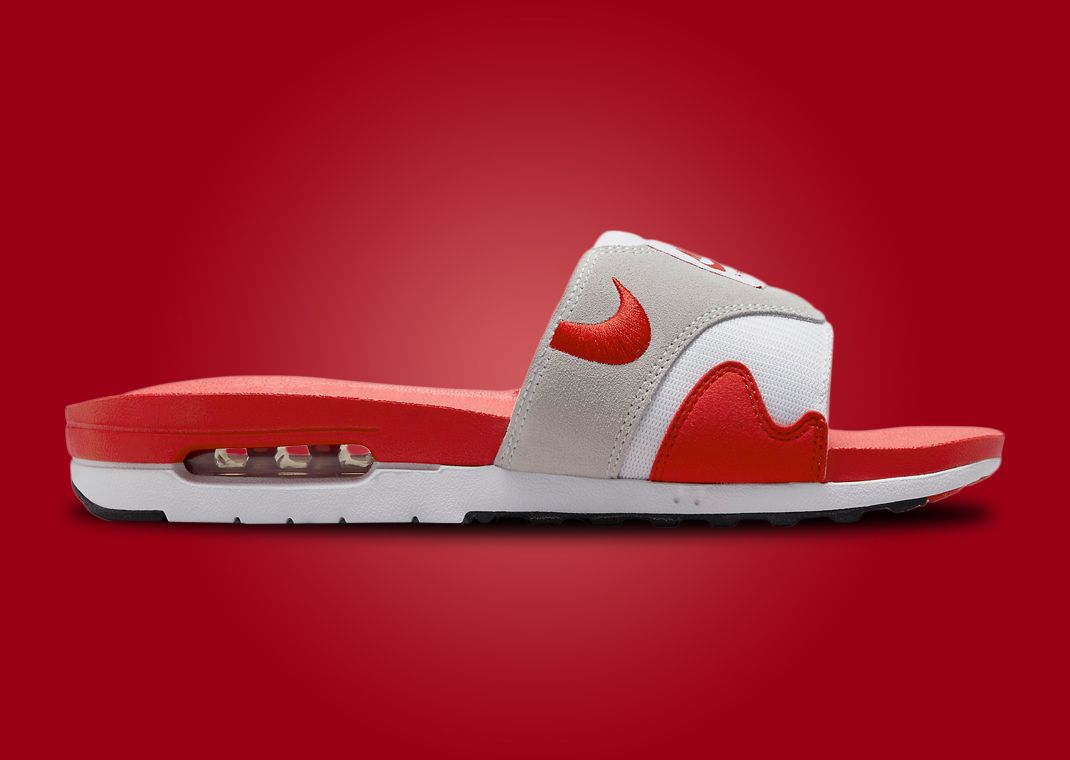 This Nike Air Max 1 Slide Takes On A Familiar Color Scheme