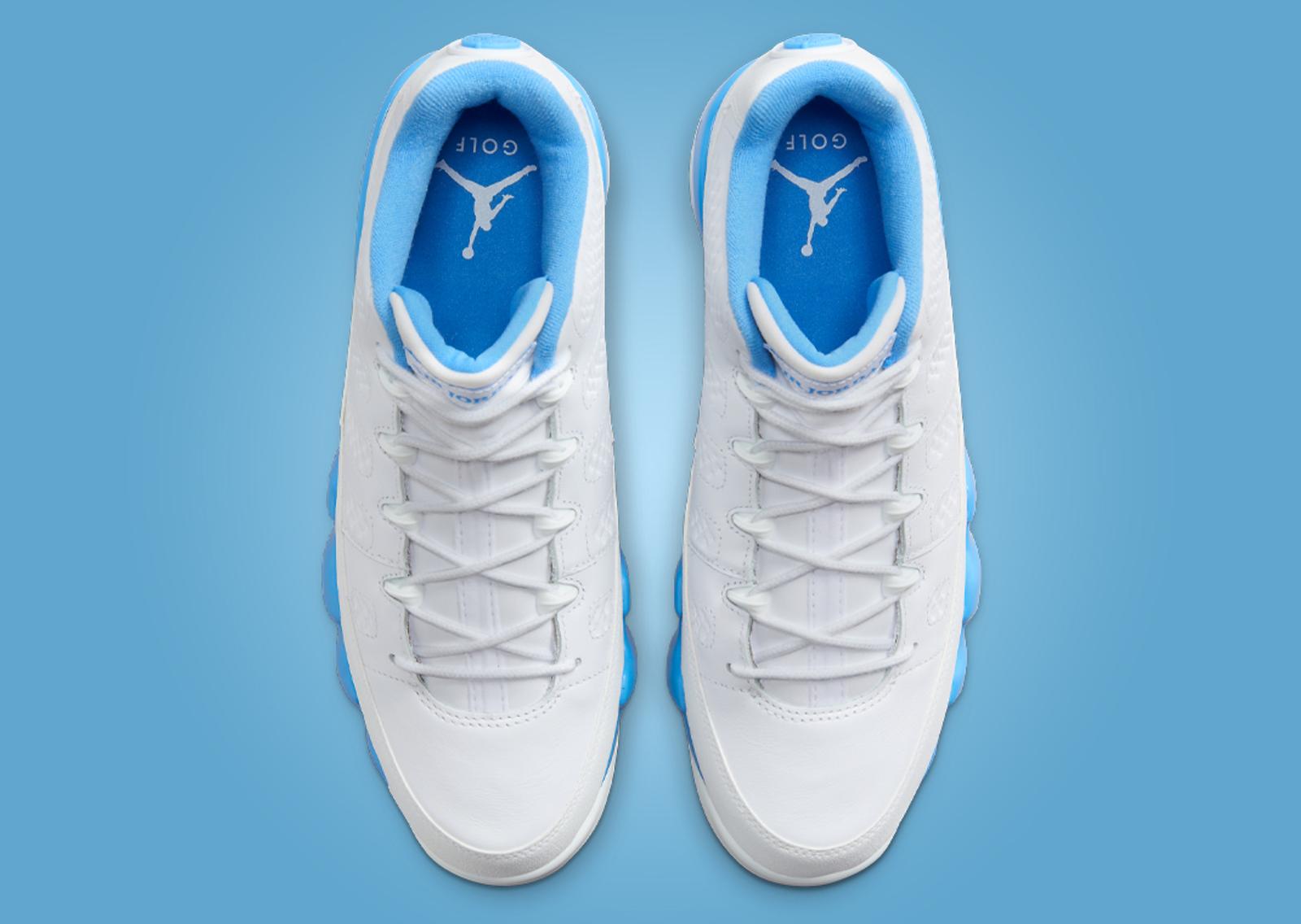 Air Jordan 9 Golf White University Blue Top