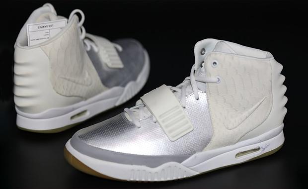 Nike Air Yeezy 2 Metallic Silver Sample