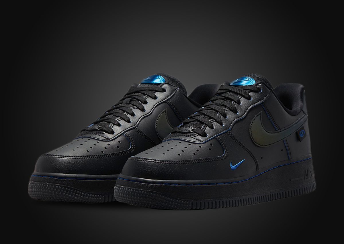 Nike Air Force 1 Low Wear Away Black Blue