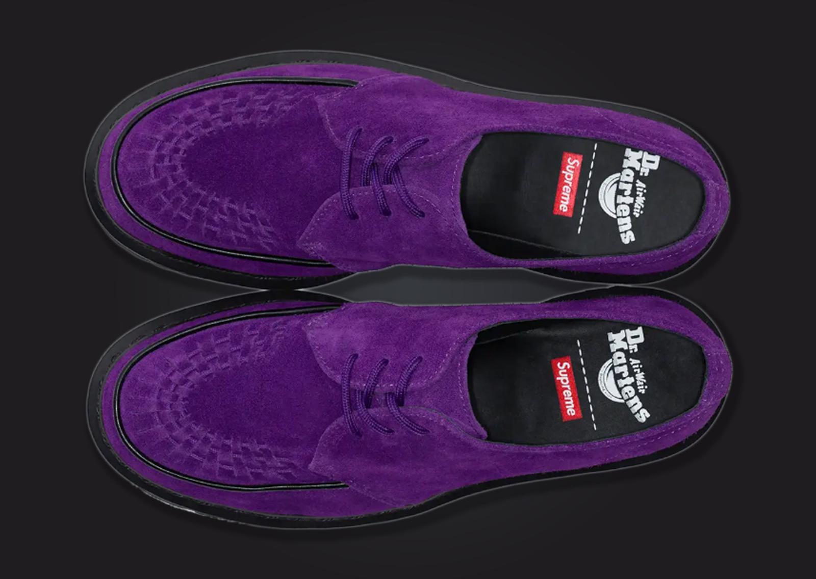 Supreme x Dr. Martens Ramsey Creeper Purple Top