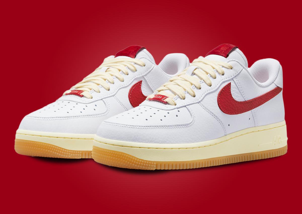 Nike Air Force 1 Low White Red Coconut Milk