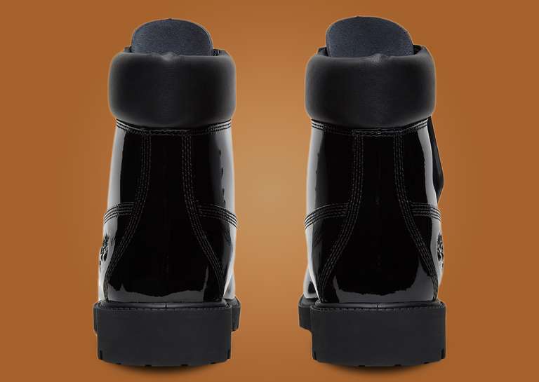Veneda Carter x Timberland 6” Lace Waterproof Boot Black Patent (W) Heel