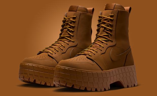 Air Jordan 1 Brooklyn Boot Light British Tan W