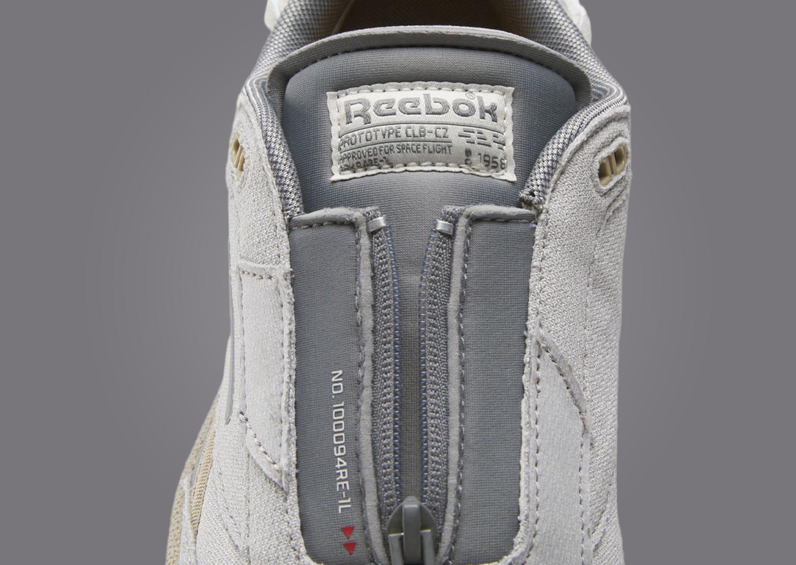 NASA x Reebok Club C Zip Tongue Detail