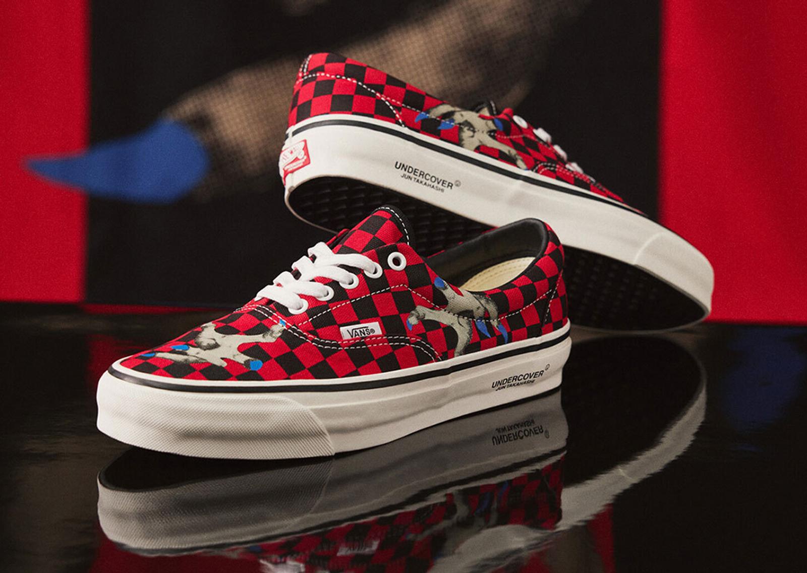 Undercover x Vans Era Black Red Lateral