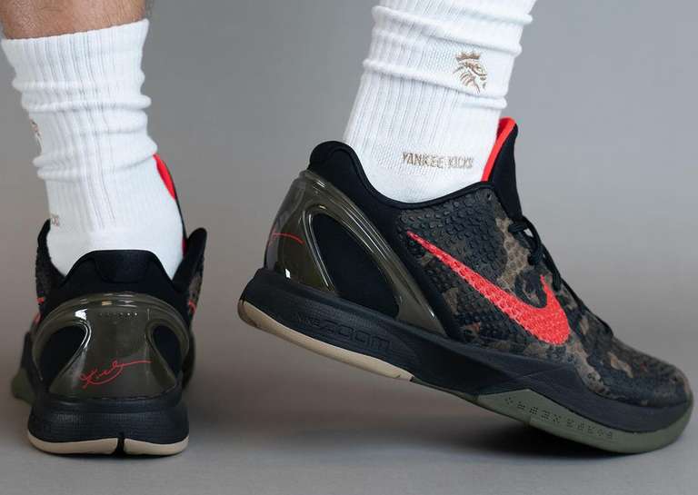 Nike Kobe 6 Protro Italian Camo On Foot Heel