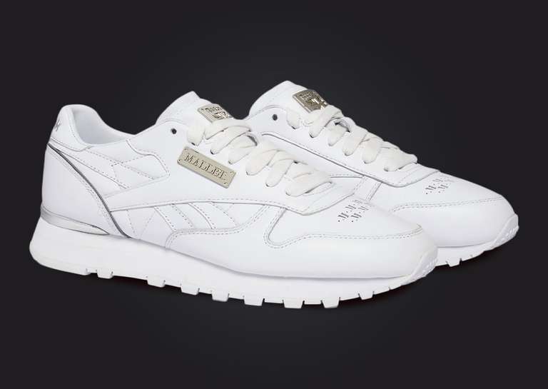 Mallet London x Reebok Classic Leather White Angle