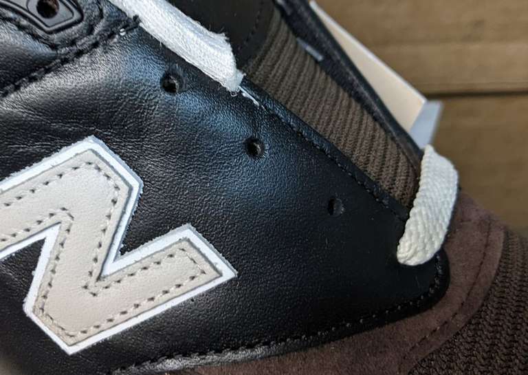 New Balance 998 Made in USA Brown Toe Detail