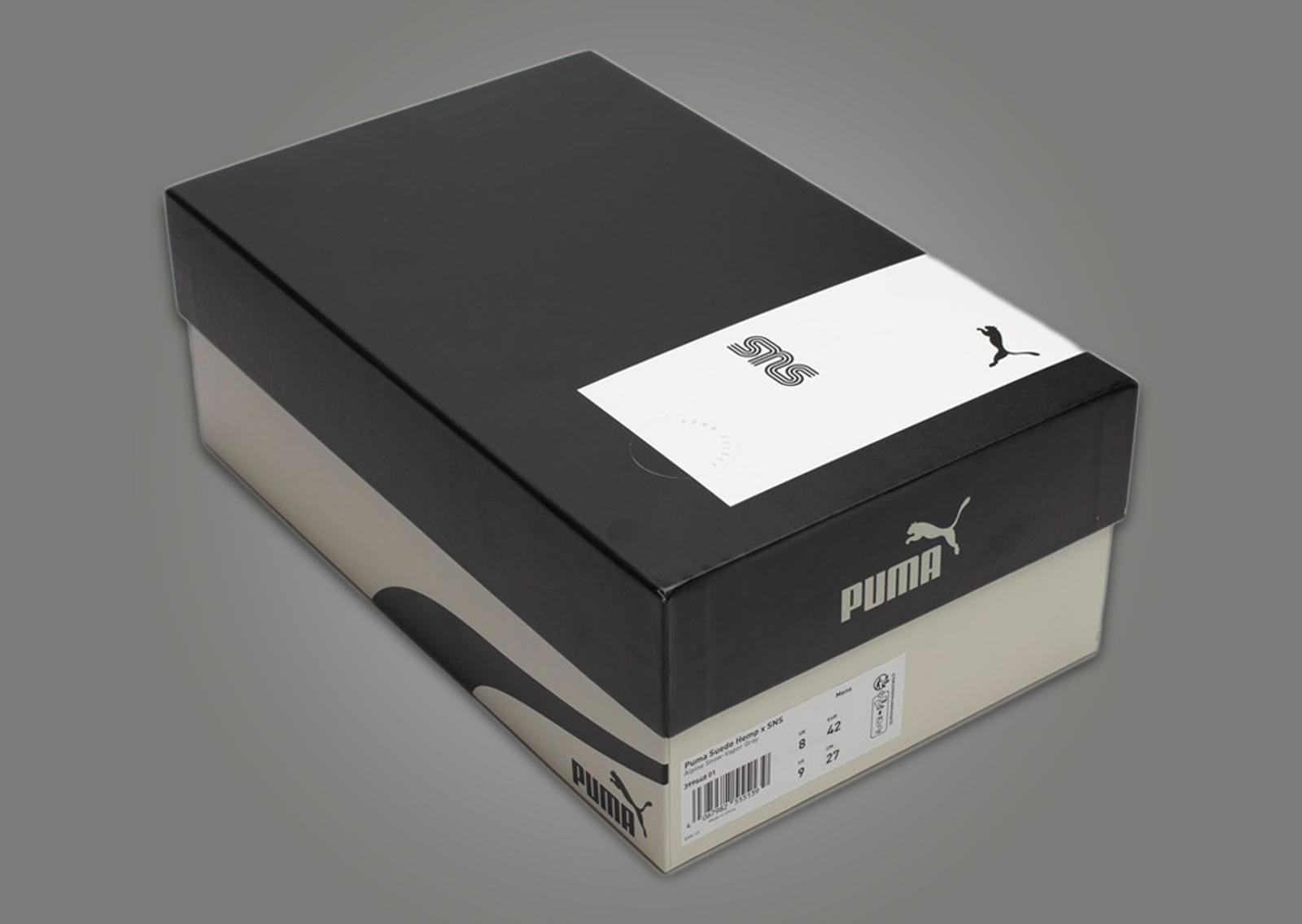 SNS x Puma Suede Hemp Packaging