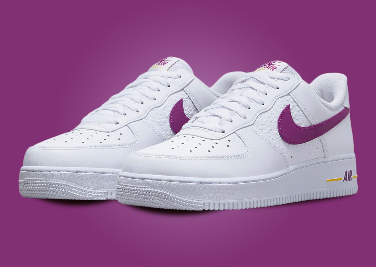 Nike air force white and purple Clearance