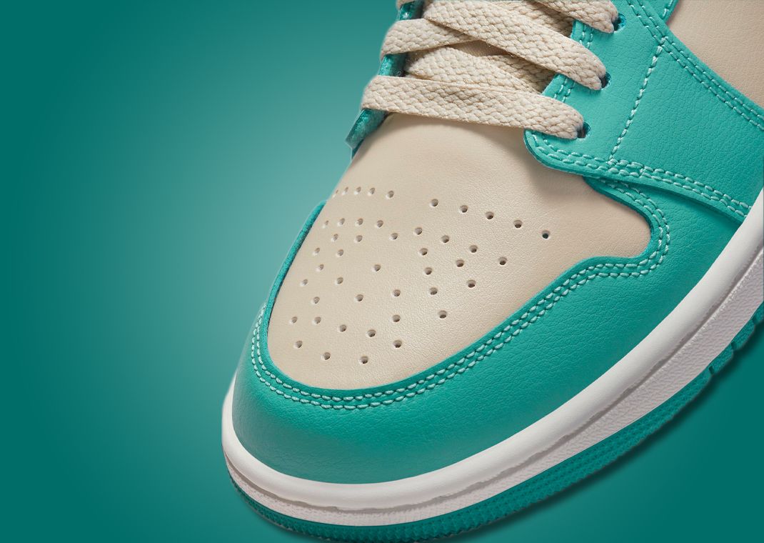Sanddrift And Washed Teal Cover This Air Jordan 1 Low