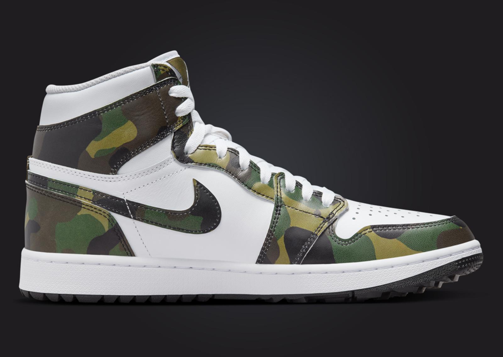 Air Jordan 1 High Golf Camo Medial