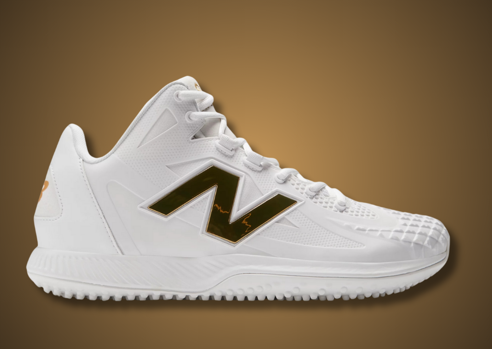 New Balance Ohtani 1 Turf White Gold Lateral