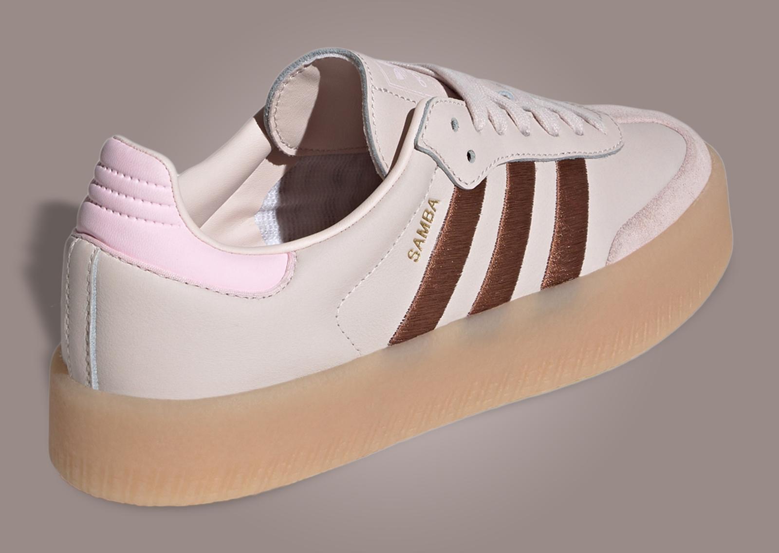 adidas Sambae Putty Mauve Heel Angle