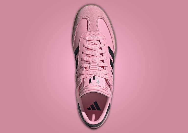 Messi x adidas Samba Indoor Cleats Pink Top