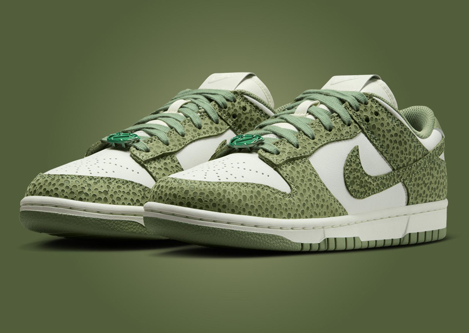 Nike Dunk Low Safari Print Honeydew (W) Angle