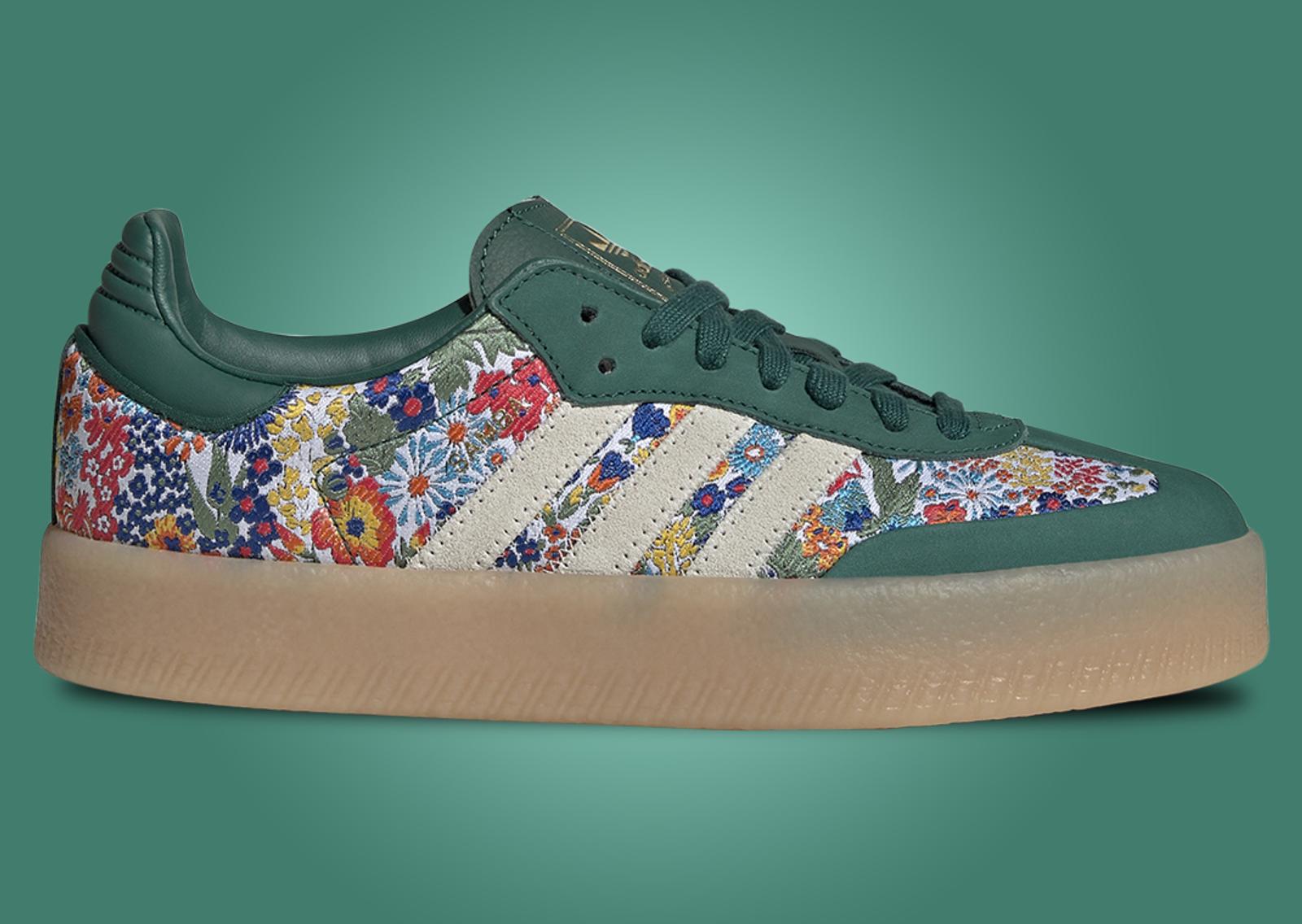 Liberty London x adidas Sambae Clear Sky (W) Lateral