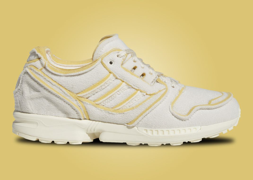 Deconstructed Details Decorate The adidas Cozy ZX 8000 Chalk White