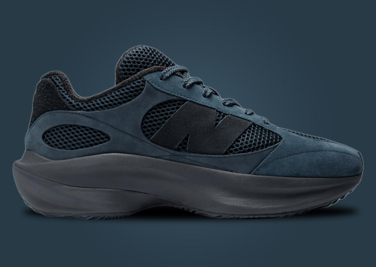 Auralee x New Balance Warped Runner Navy Lateral