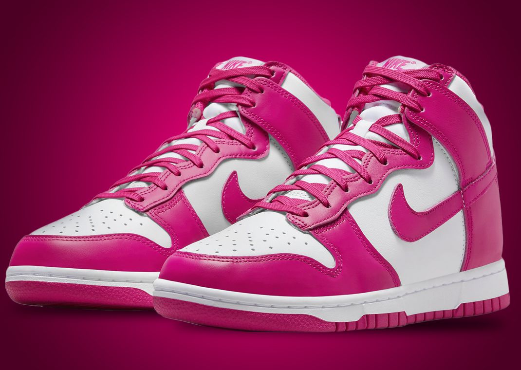 The Nike Dunk High Gets Pretty In Pink