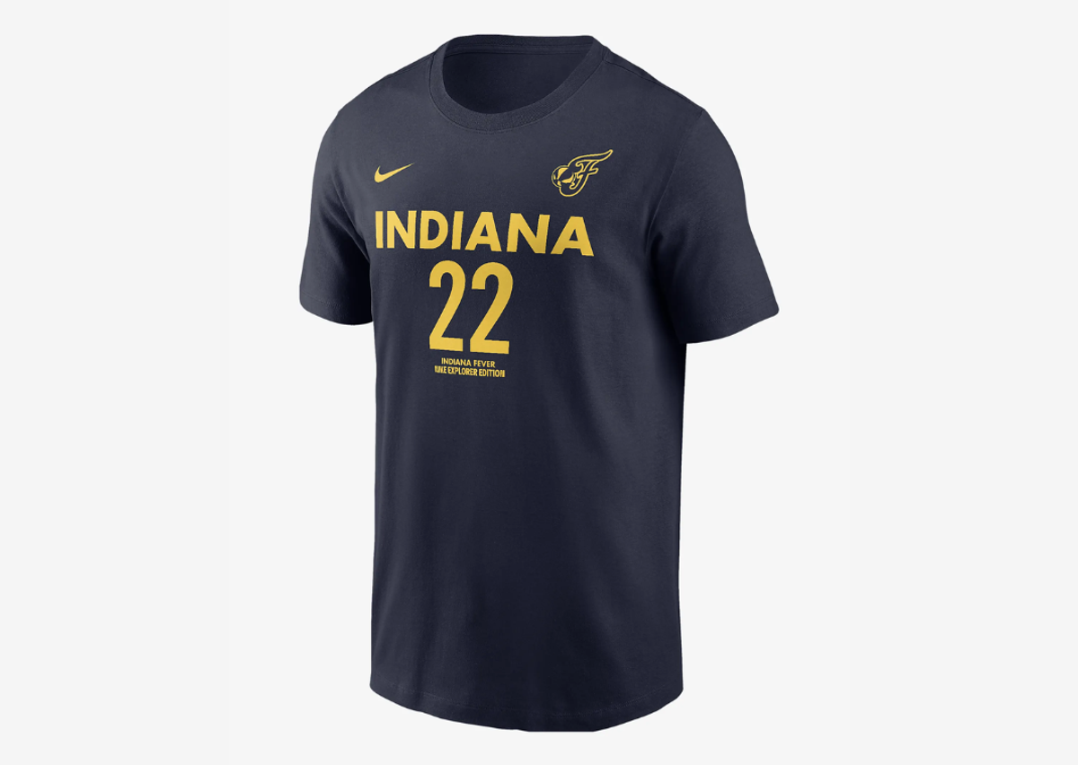 Caitlin Clark Indiana Fever Men's Nike WNBA T-Shirt Navy