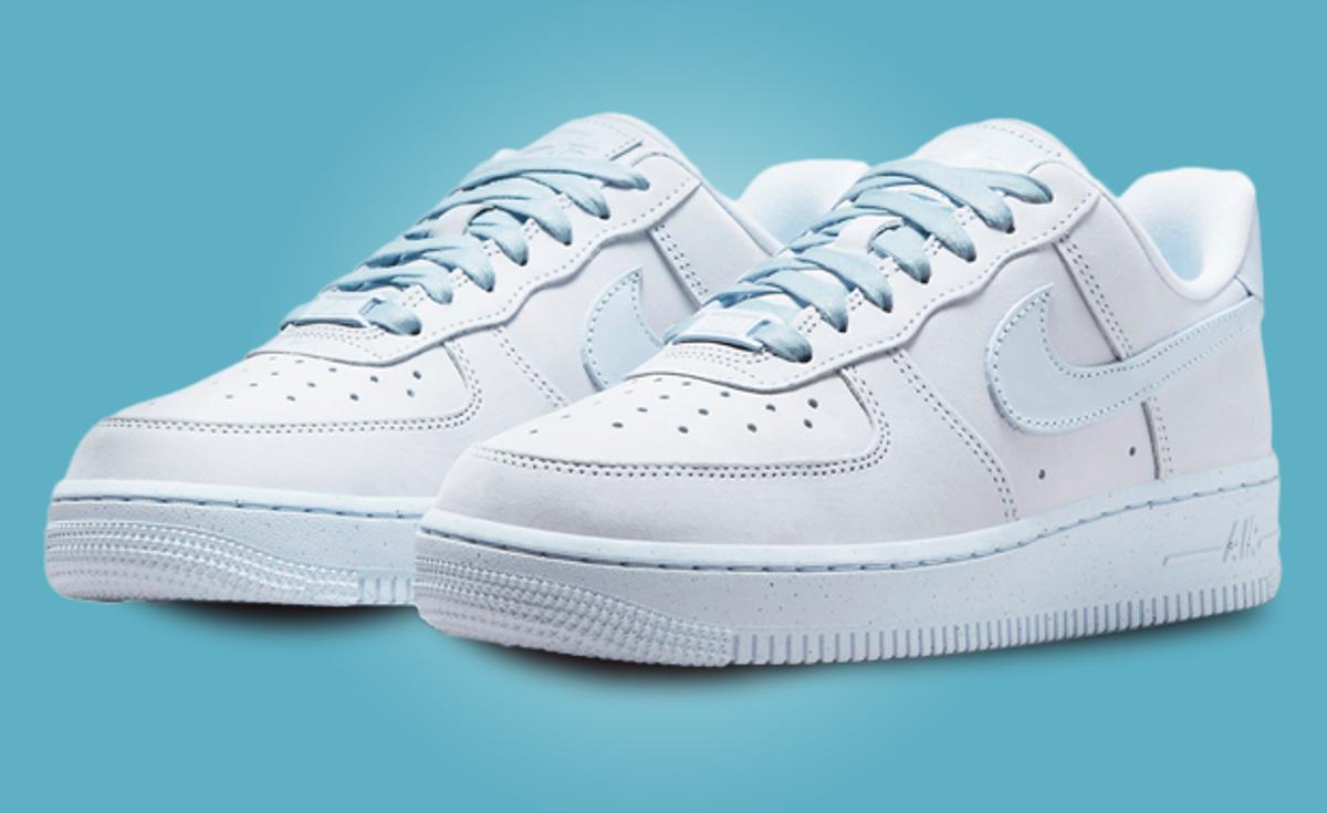 Premium Leather Dresses The Nike Air Force 1 Low Blue Tint