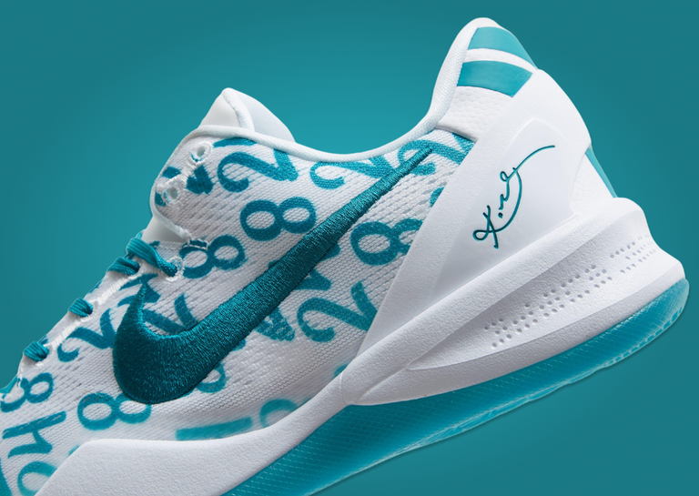 Nike Kobe 8 White Radiant Emerald Detail