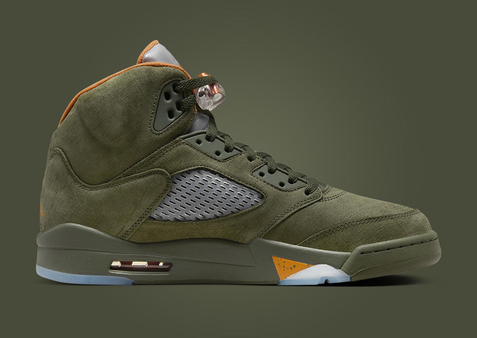 Air Jordan 5 Retro Olive Medial