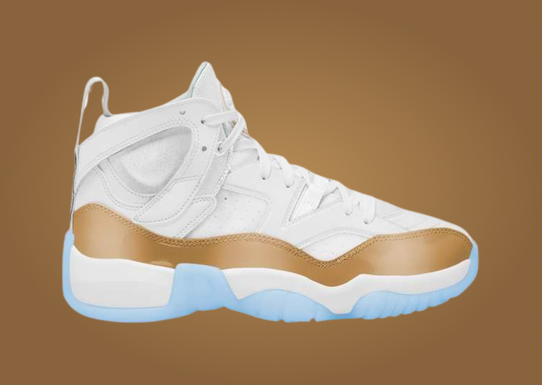 White and on sale gold retro 11