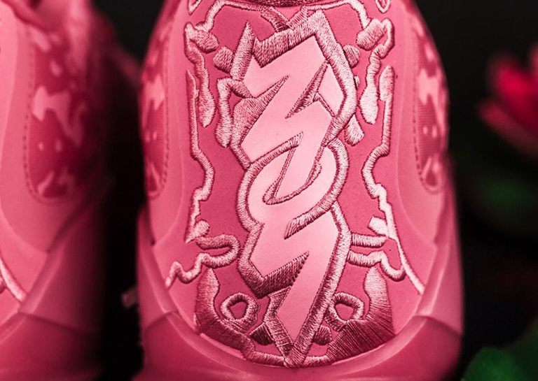 Jordan Zion 3 Pink Lotus Heel Detail