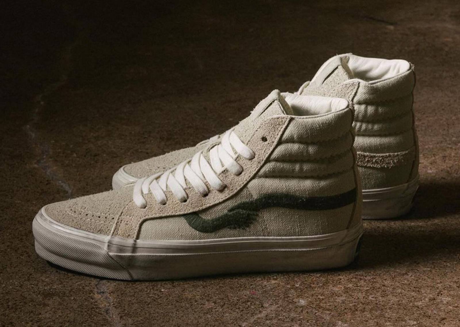 Notre x Vans Sk8-Hi Re-Issue LX Off White Lateral