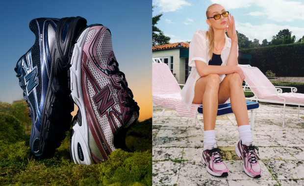 Foot Locker-exclusive New Balance 740 Pack modeled by Cameron Brink