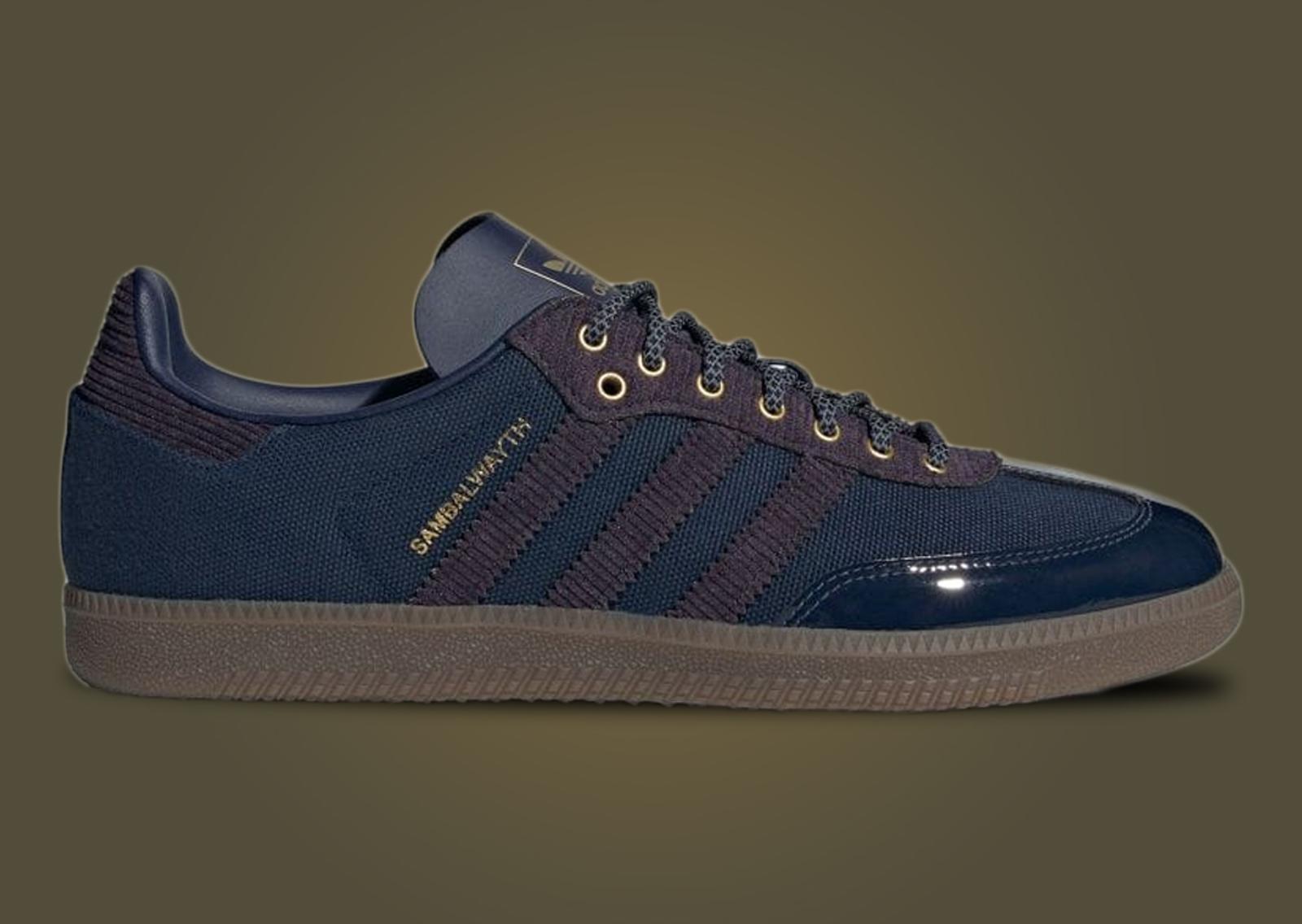 ALWAYTH x adidas Samba College Navy Lateral