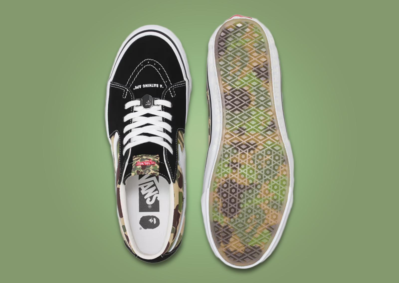 BAPE x Vans Sk8-Mid Top and Outsole