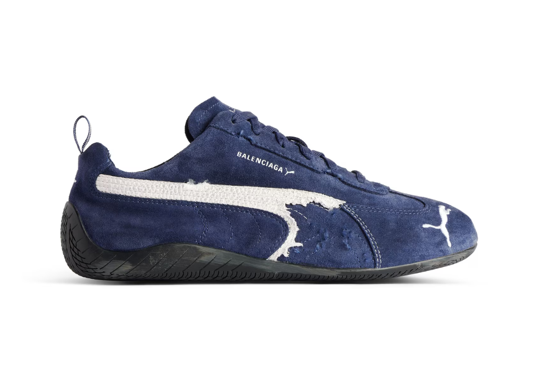 【25AW】BALENCIAGA SPEEDCAT SUEDE スニーカー ロゴ PUMA Balenciaga x Puma Speedcat Suede Distressed Brown White