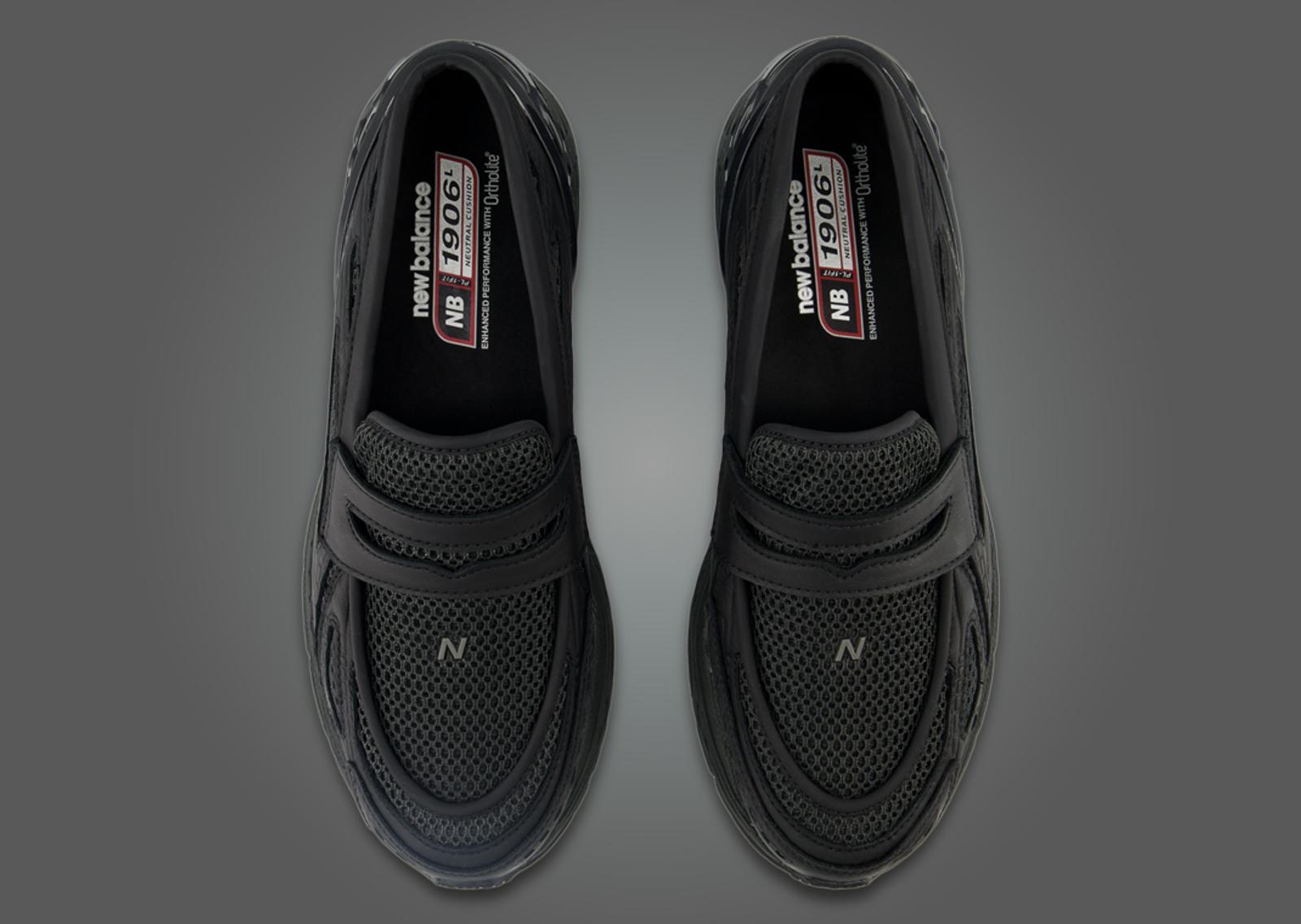 New Balance 1906L Loafer Black Mesh Top