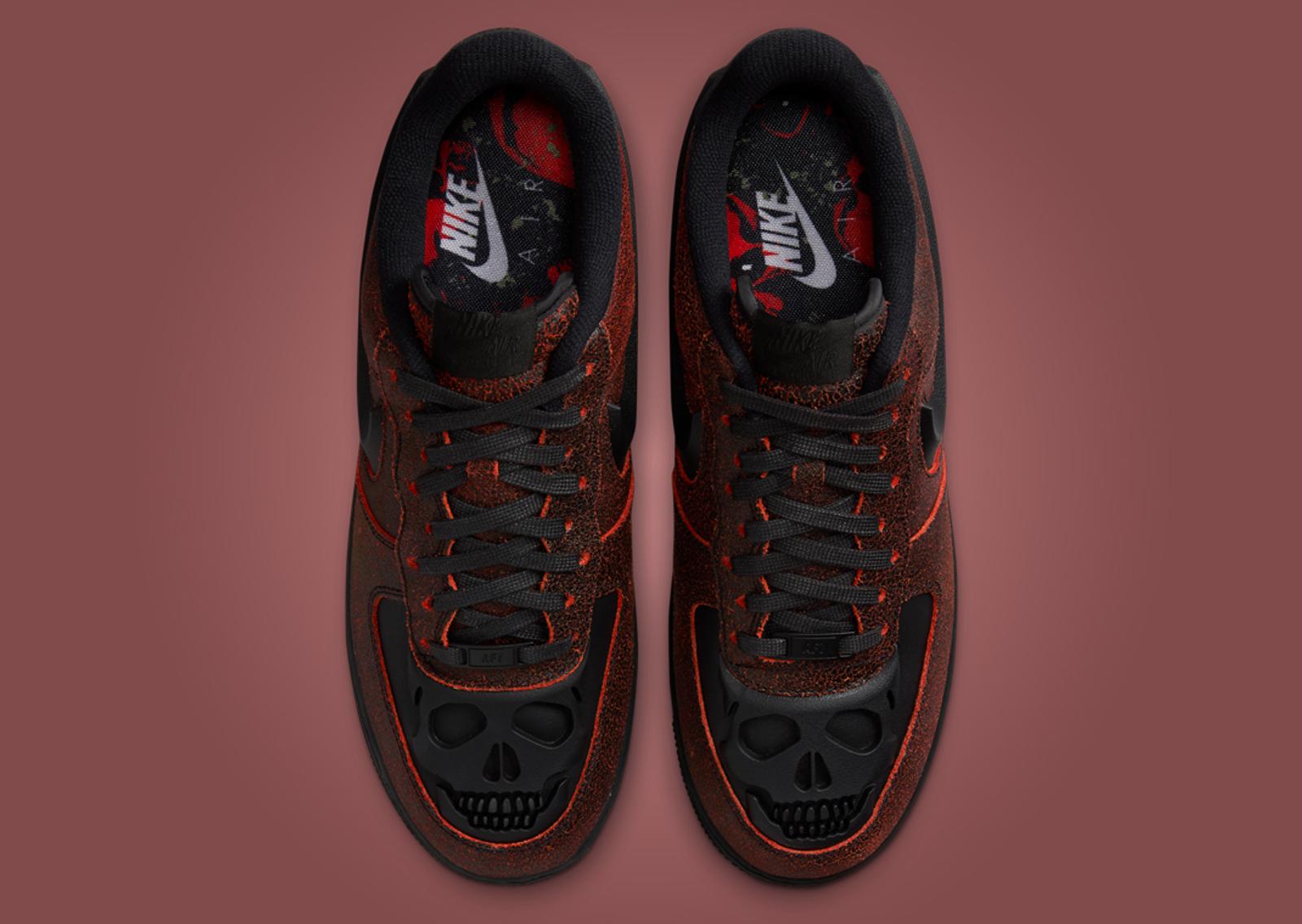 Nike Air Force 1 Low Halloween Skull Top