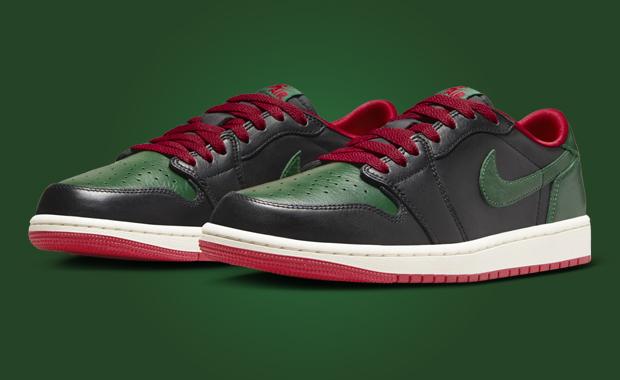 The Air Jordan 1 Retro Low OG Black Gorge Green Releases June 2024