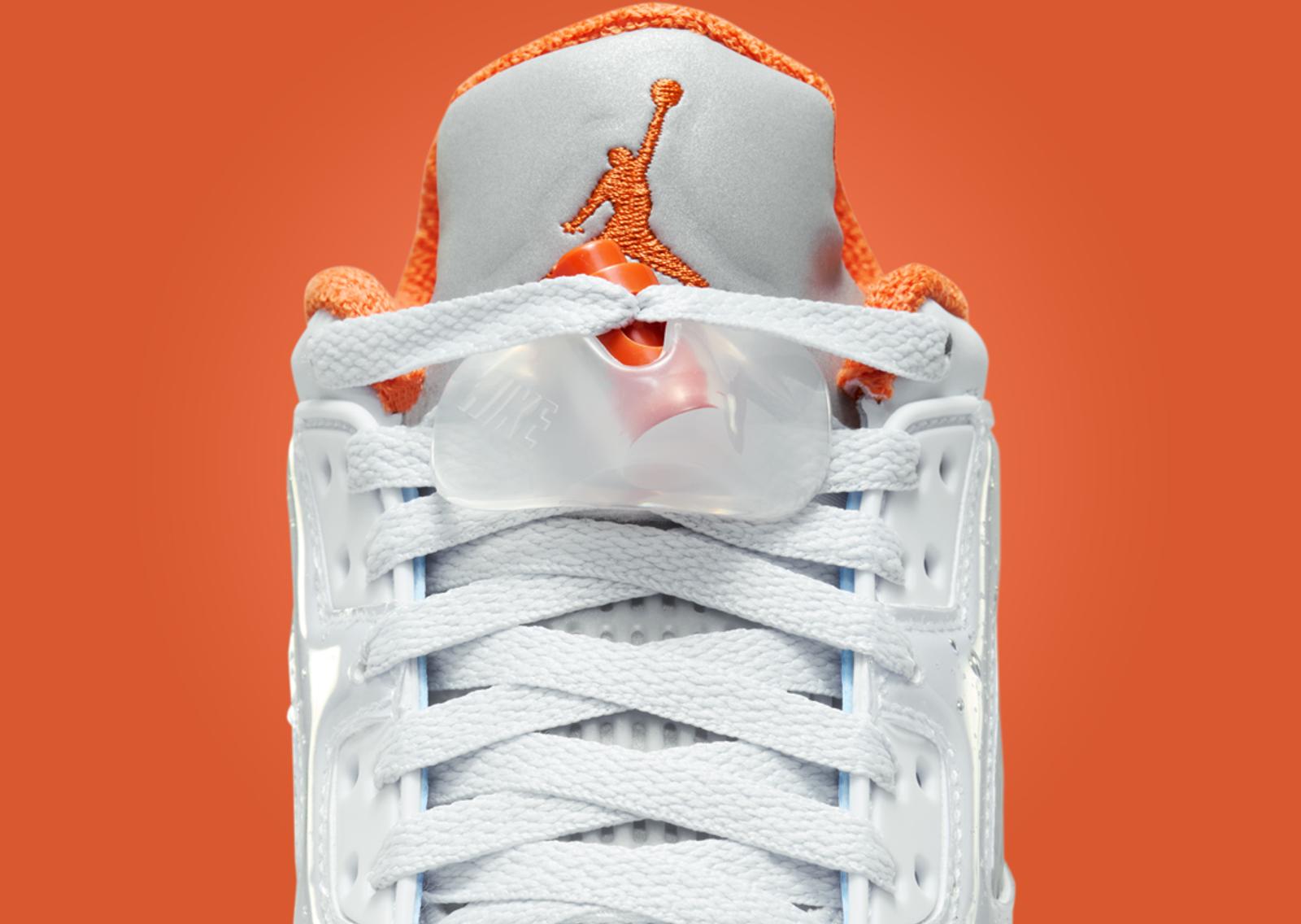 Air Jordan 5 Retro Low Hurricanes (GS) Tongue Detail