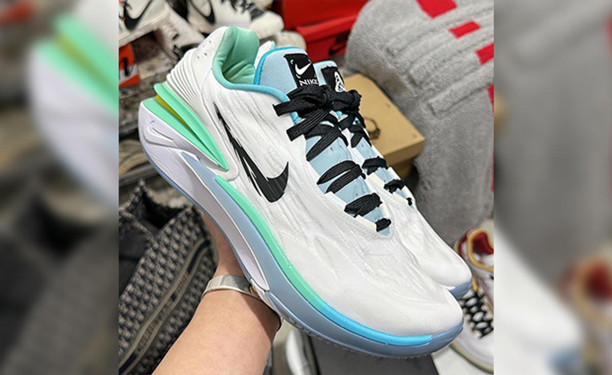 Ice Blue And Lime Green Accent The Nike Air Zoom GT Cut 2