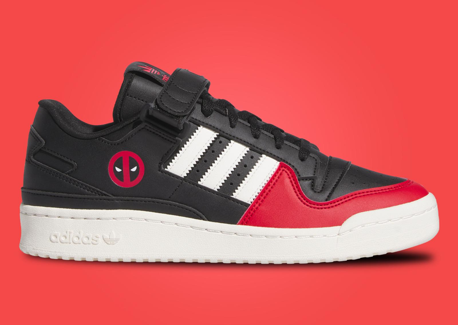 Deadpool & Wolverine x adidas Fourm Low 84 Deadpool (GS) Lateral