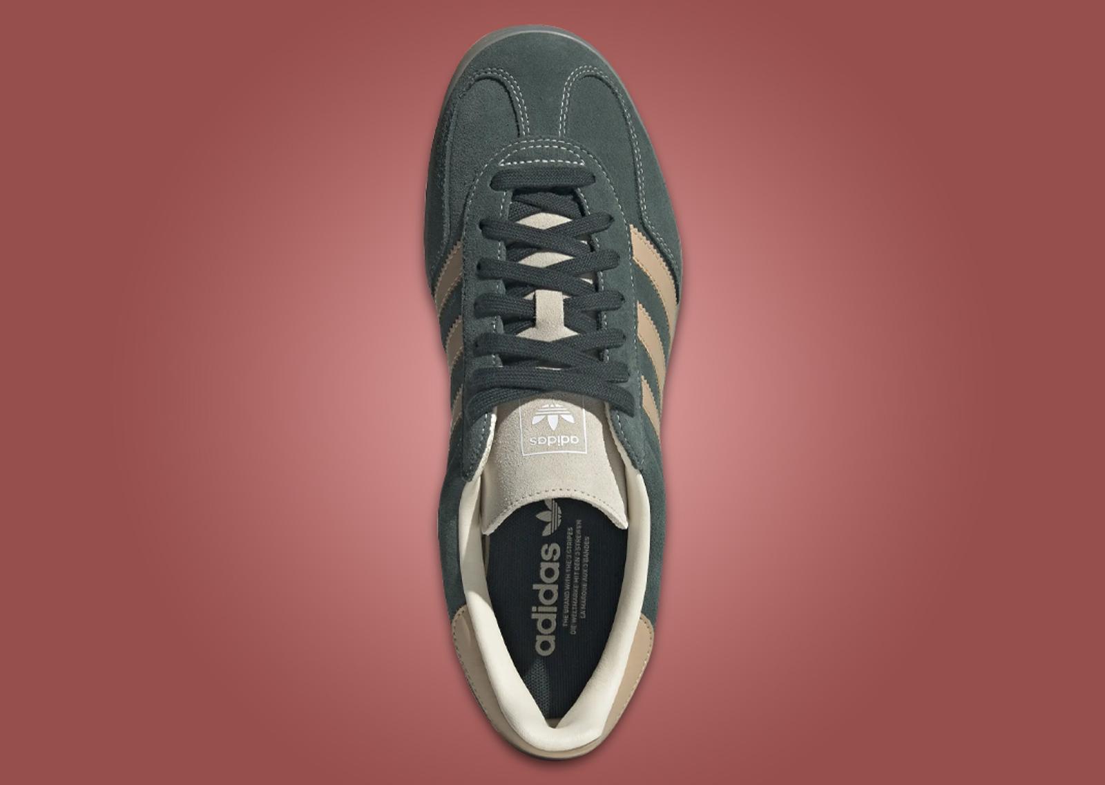 adidas Gazelle Indoor Shadow Green Warm Sand Top