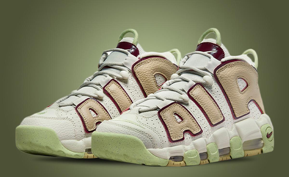 Light Bone And Alligator Accent This Nike Air More Uptempo