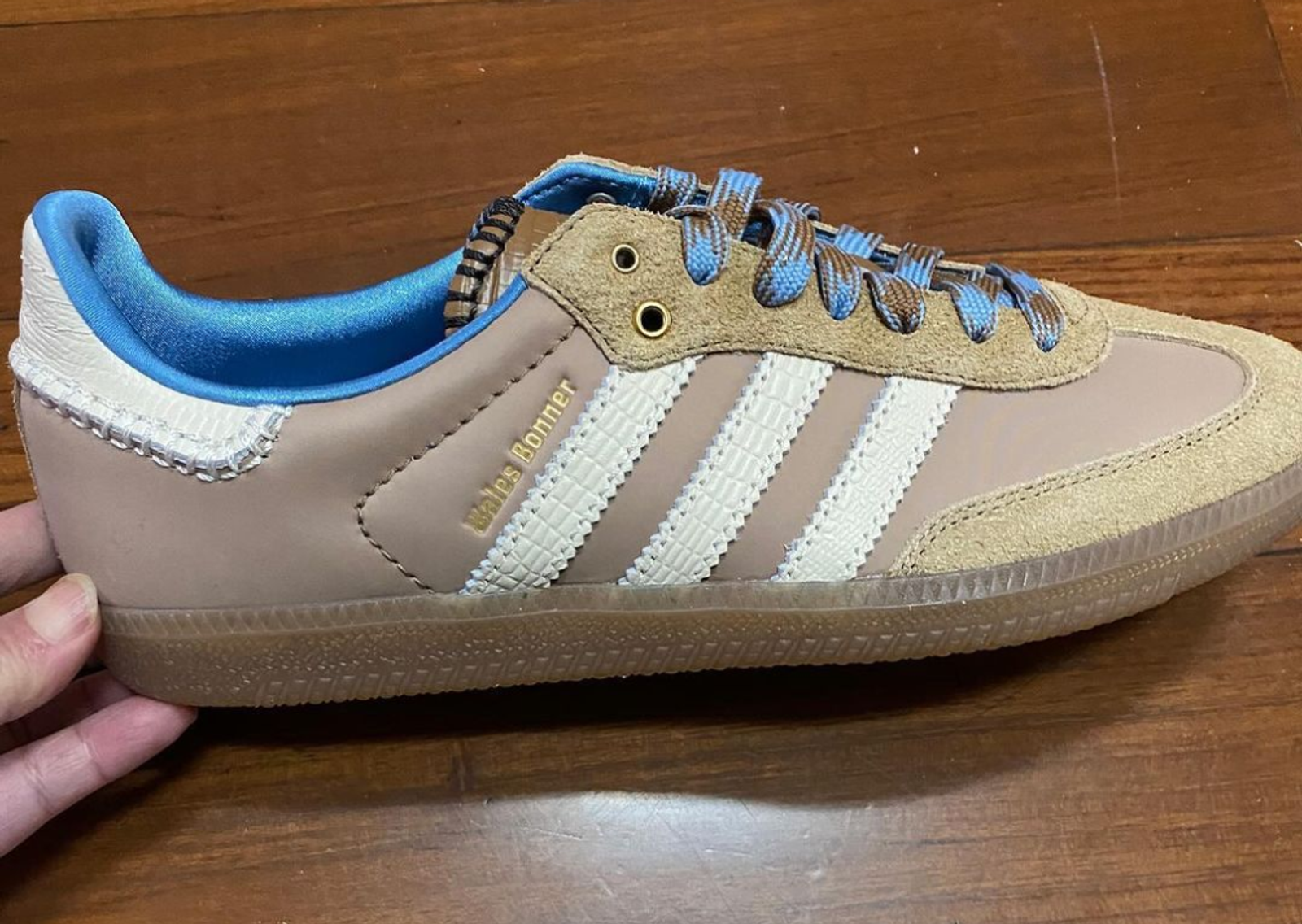 Wales Bonner x adidas Samba Tan White Lateral